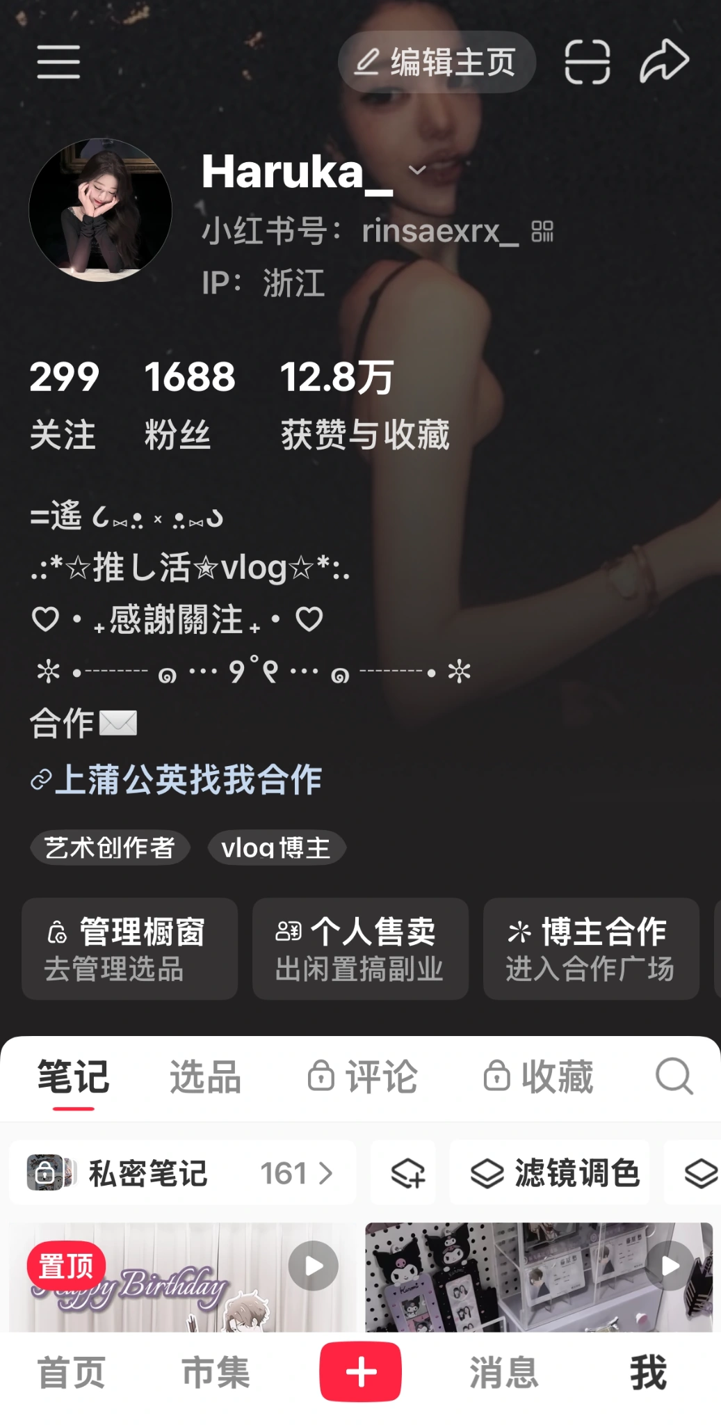 Haruka_ REDnote profile